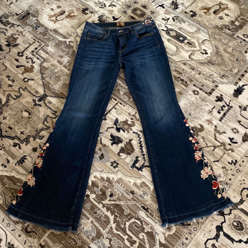 Sundance Driftwood Bell Bottom Flare Jeans